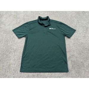 The Wesleyan Polo Shirt‎ Mens Medium Port Authority Green Golf Casual